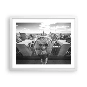 Poster in een witte lijst - Stad boven de steden - 50x40 cm