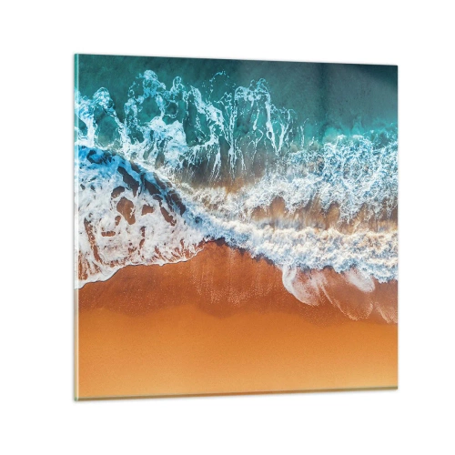 Schilderen op glas - Altijd hand in hand - 60x60 cm
