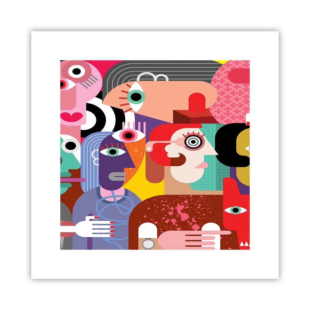 Poster - Wij zijn van de heer Picasso - 30x30 cm