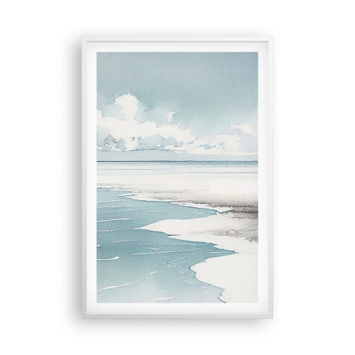 Poster in een witte lijst - Zachte vloed - 61x91 cm