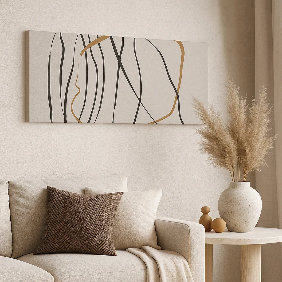 Schilderen op canvas - Compositie – loopdans - 30x30 cm