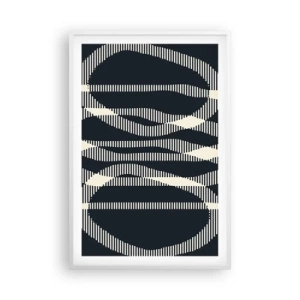 Poster in een witte lijst - Een poging om de duisternis te doorbreken - 61x91 cm