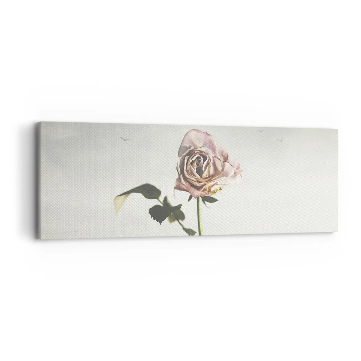 Schilderen op canvas - Begroeting van de lente - 90x30 cm