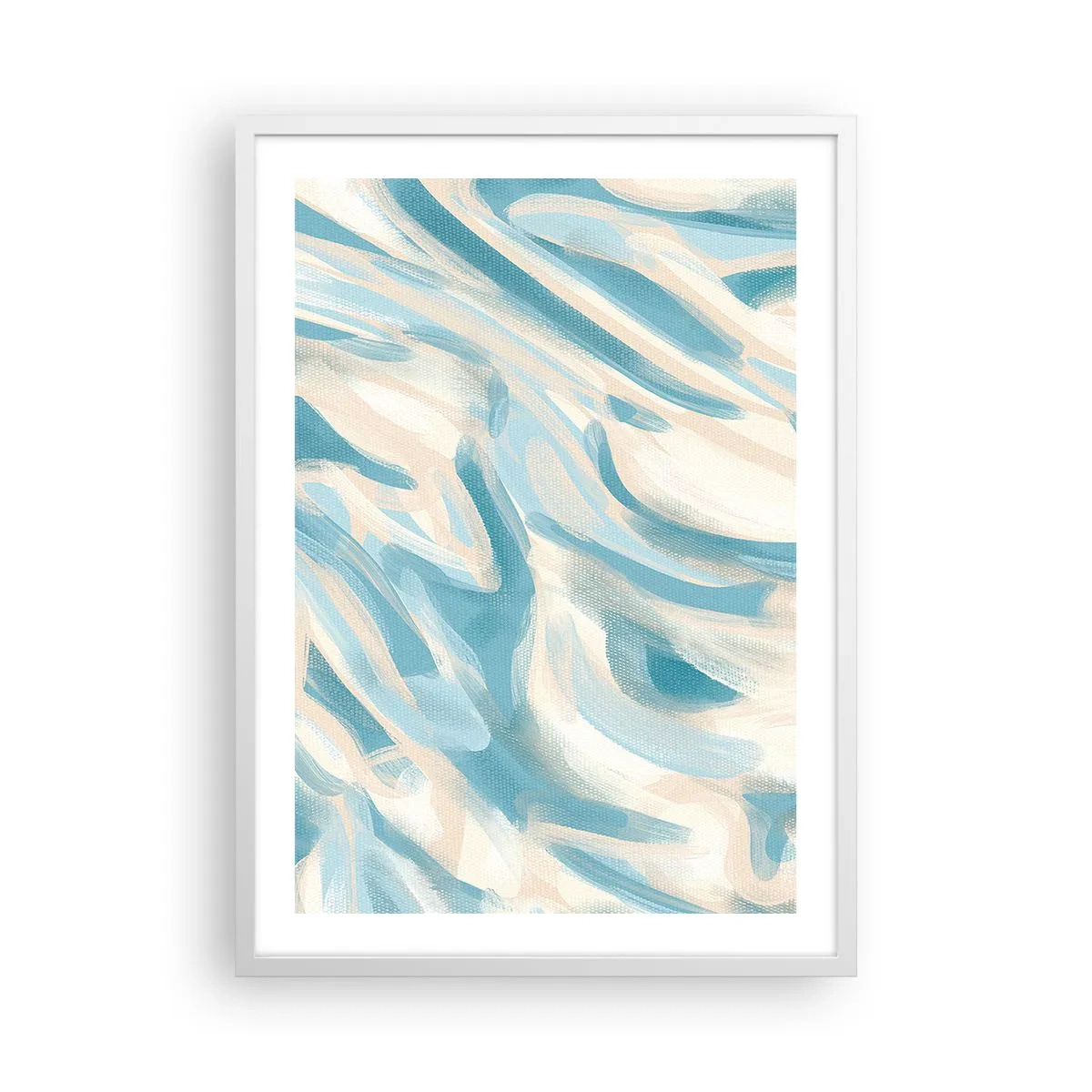 Poster in een witte lijst - Lente briesjes - 50x70 cm