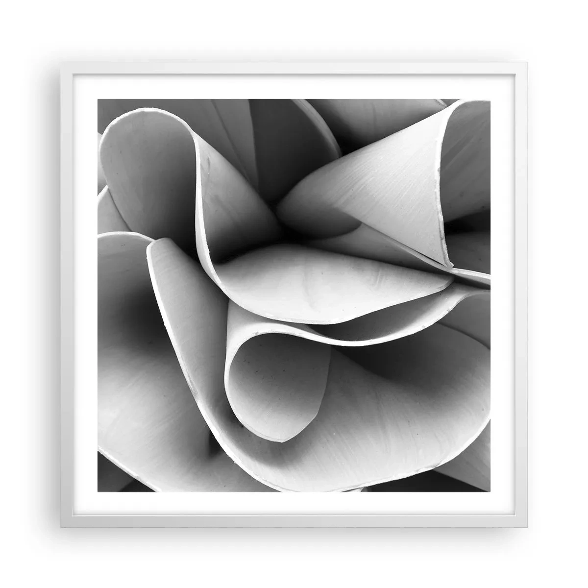 Poster in een witte lijst - Het gebeurt in de ruimte - 60x60 cm