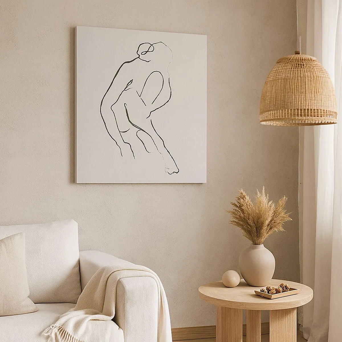 Schilderen op canvas - Intieme schets - 30x30 cm