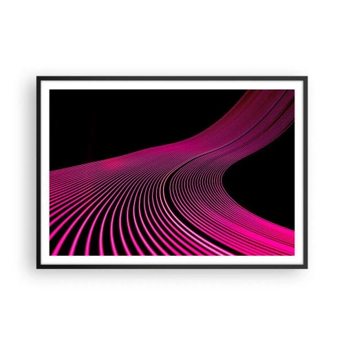 Poster in een zwarte lijst - Avenue van licht - 100x70 cm