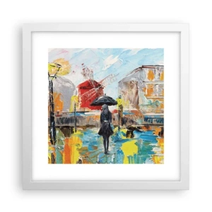 Poster in een witte lijst - Parijse legendes - 30x30 cm