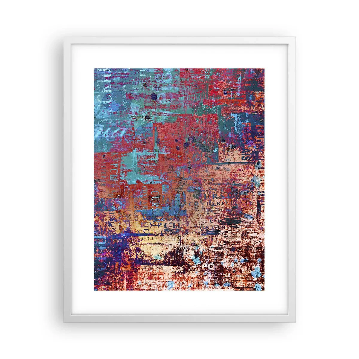 Poster in een witte lijst - Geheugen en vergetelheid - 40x50 cm