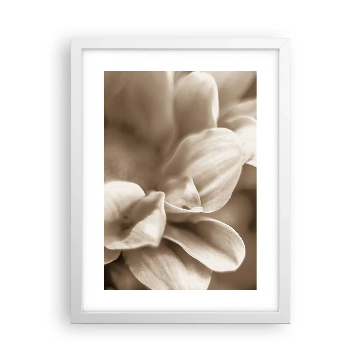 Poster in een witte lijst - Zo zacht als een glimlach - 30x40 cm