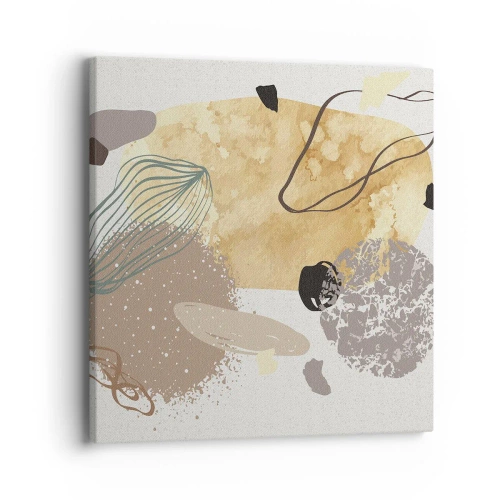 Schilderen op canvas - Toegepaste plumcologie - 40x40 cm