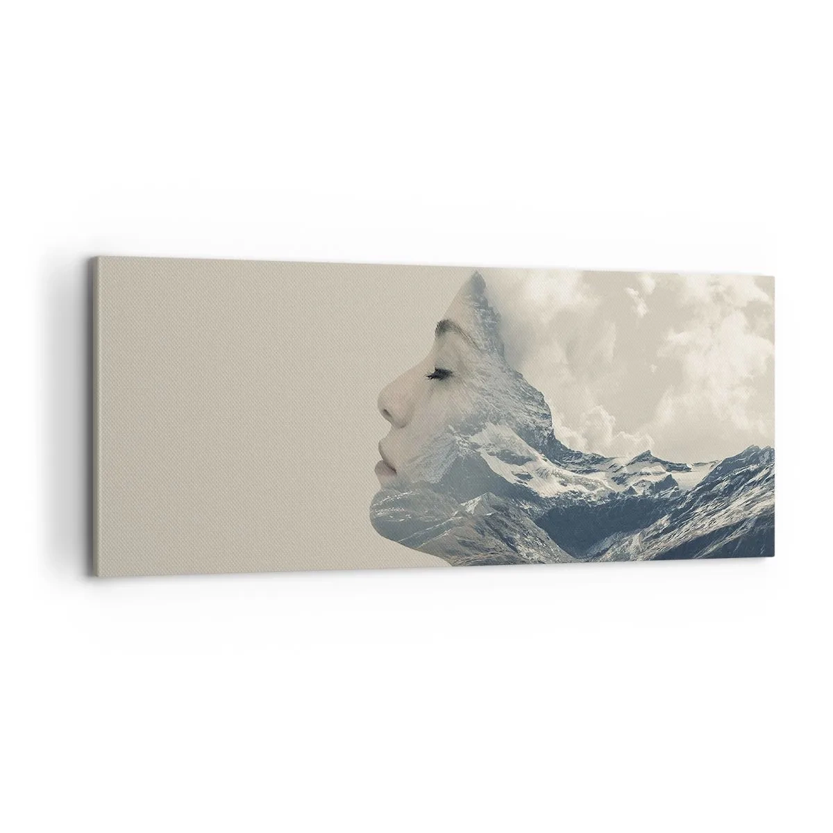 Schilderen op canvas - De schoonheid van de elementen - 100x40 cm