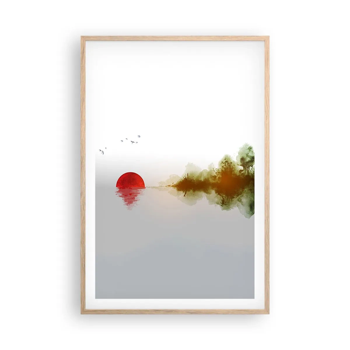 Een poster in een licht eiken lijst - Een belofte van vrede - 61x91 cm