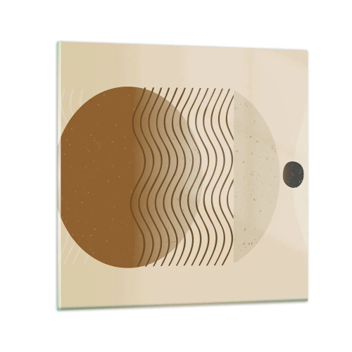 Schilderen op glas - Over de oorsprong van geometrische figuren - 40x40 cm
