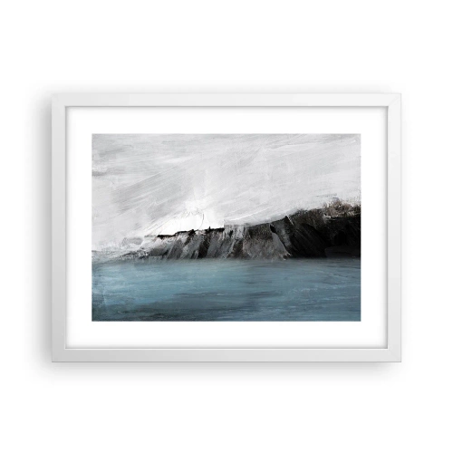 Poster in een witte lijst - Water – aarde: botsing der elementen - 40x30 cm