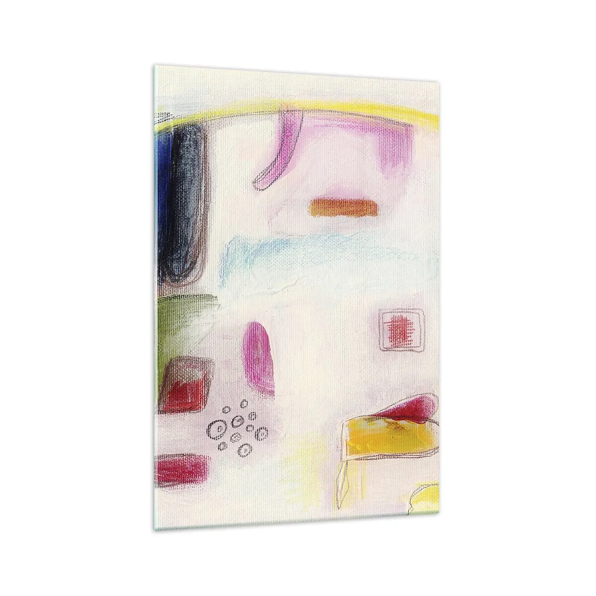 Schilderen op glas - Meer bol dan hol of plat - 70x100 cm