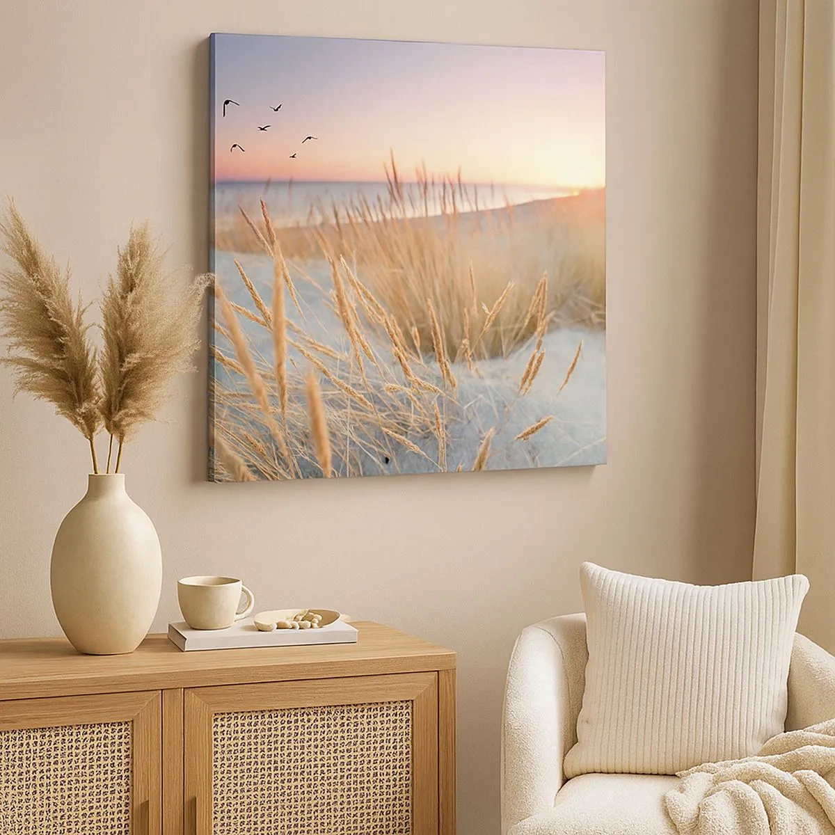 Schilderen op canvas - Het Baltische slaapliedje - 30x30 cm