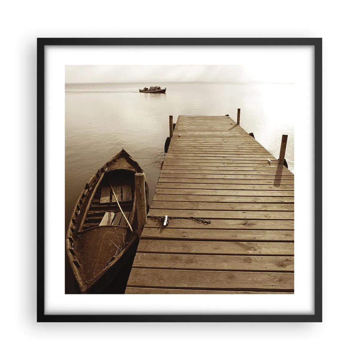 Poster in een zwarte lijst - Grote vrede - 50x50 cm