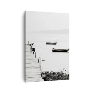 Schilderen op canvas - Stil en schoon boven het water - 70x100 cm