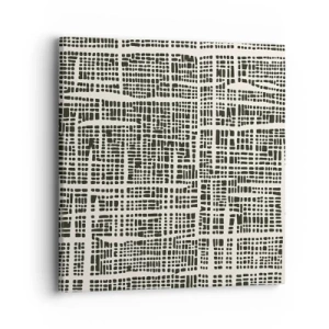 Schilderen op canvas - Geweven compositie - 40x40 cm