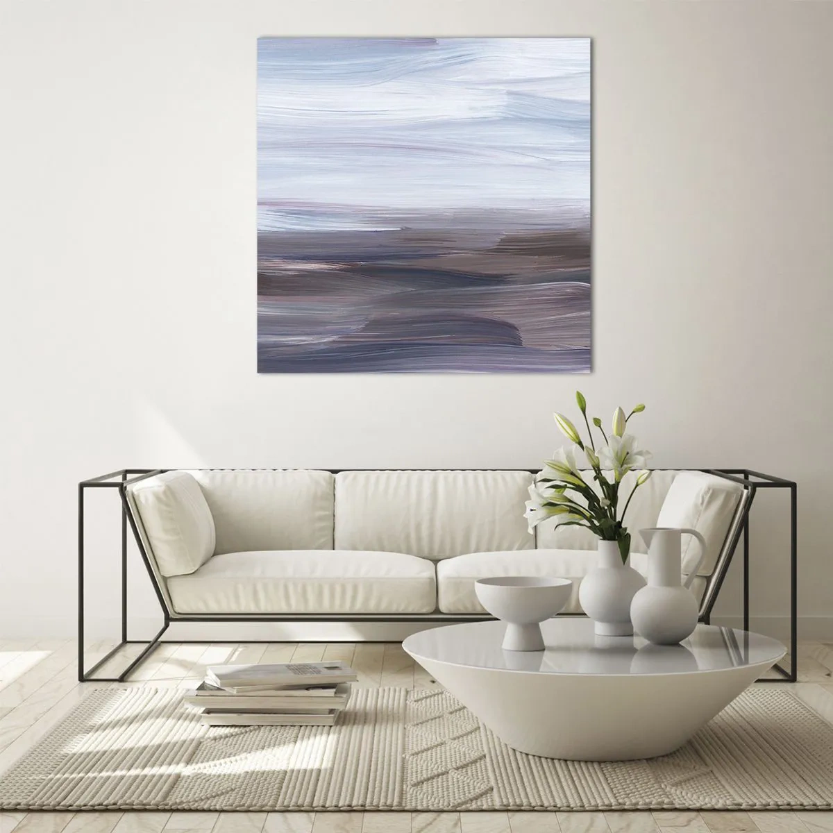 Schilderen op glas - Elementen: water - 40x40 cm