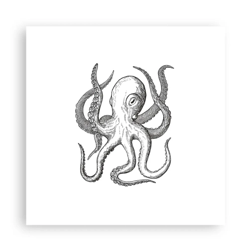 Poster - Dansend met de golven - 40x40 cm