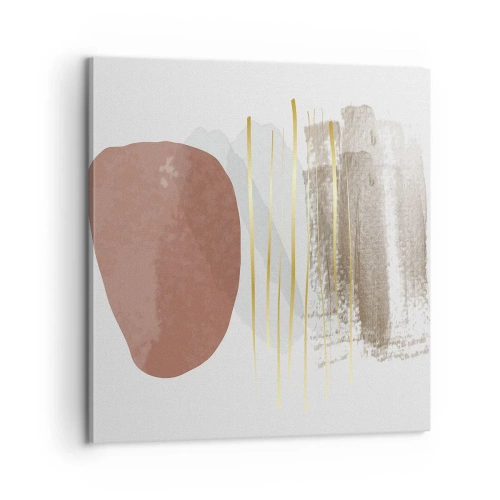 Schilderen op canvas - Abstracte zuilengalerij - 60x60 cm