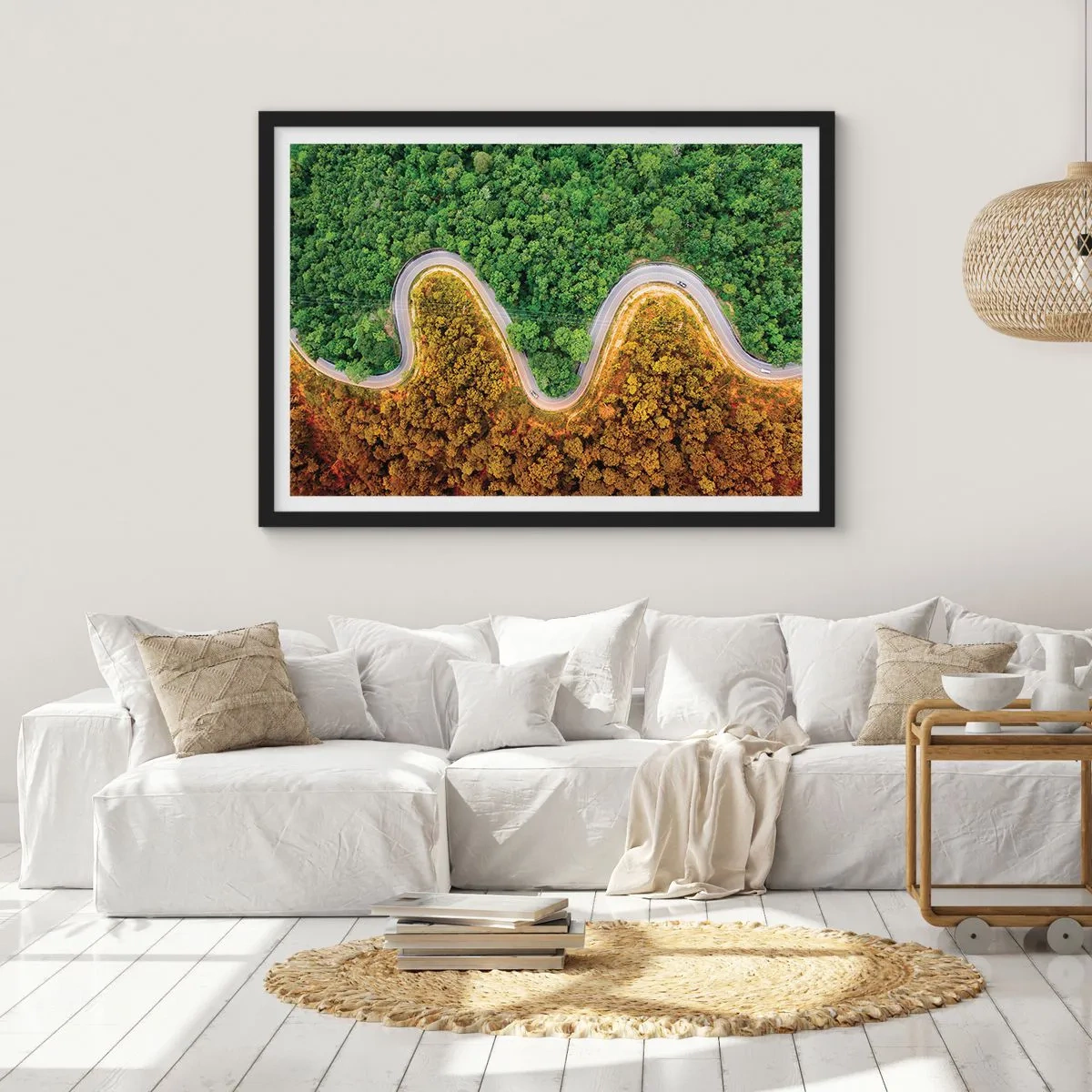 Poster in een zwarte lijst - Grenzen en doorbraken - 40x30 cm