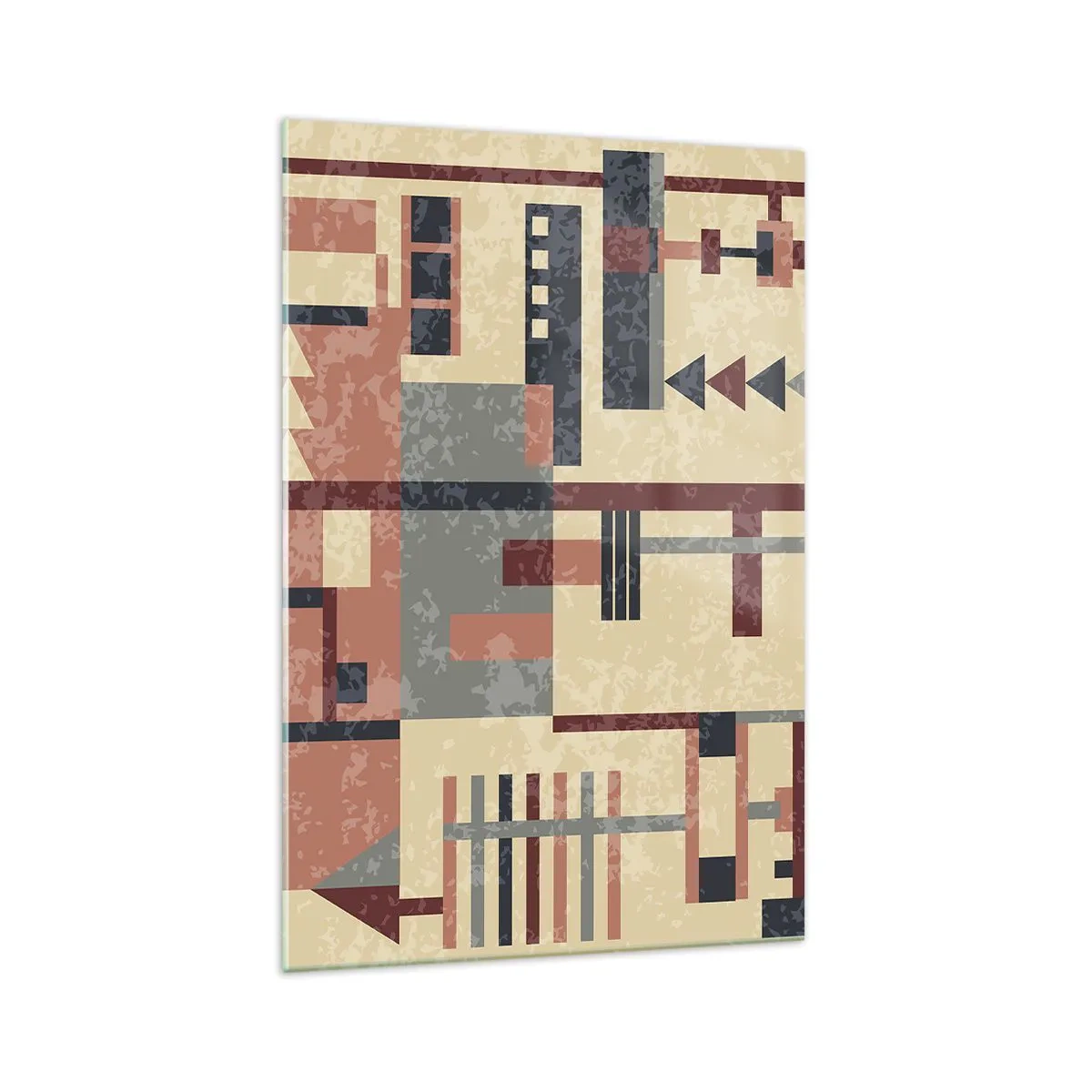 Schilderen op glas - Een combinatie van verticalen en horizontalen - 70x100 cm