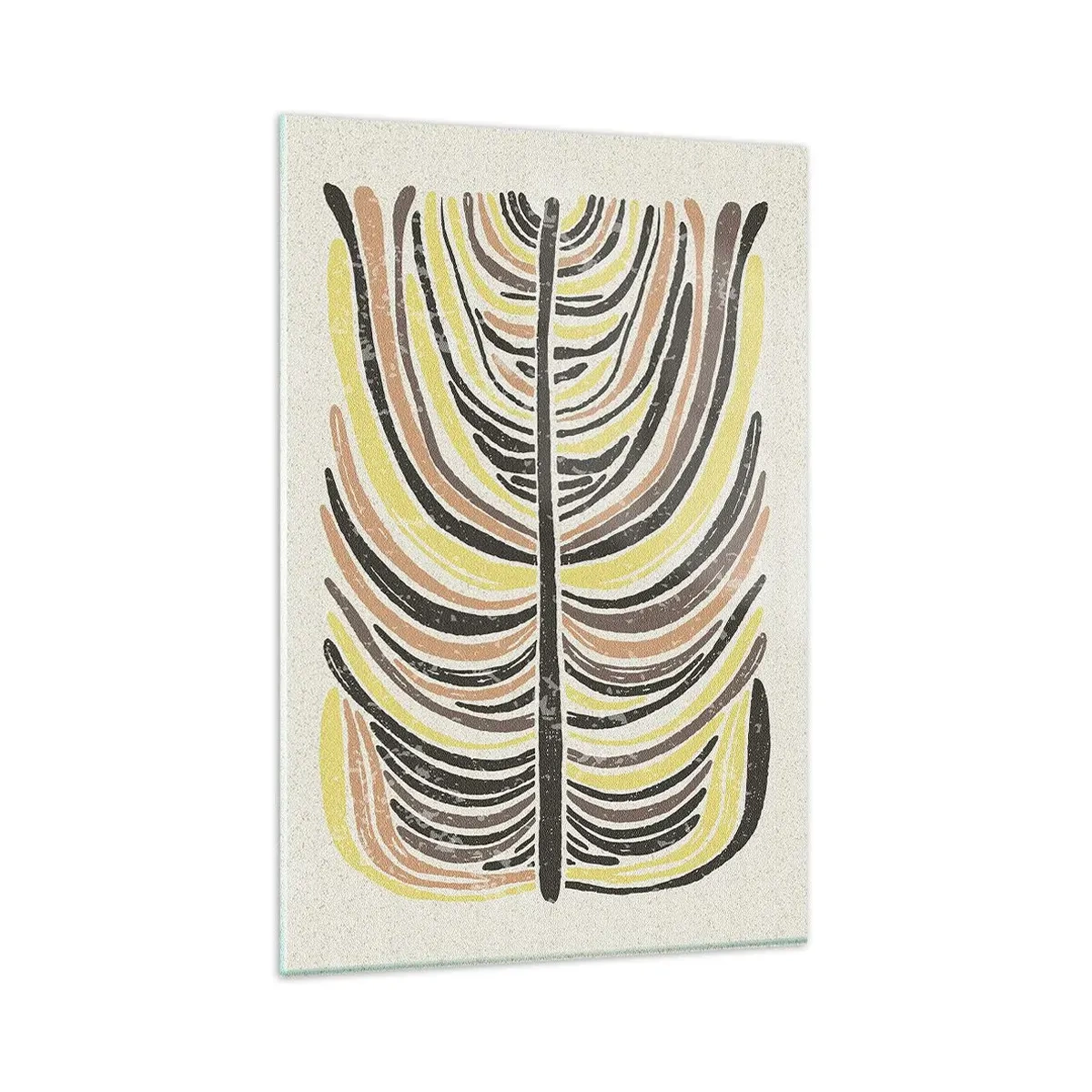 Schilderen op glas - Abstractie vol leven - 80x120 cm