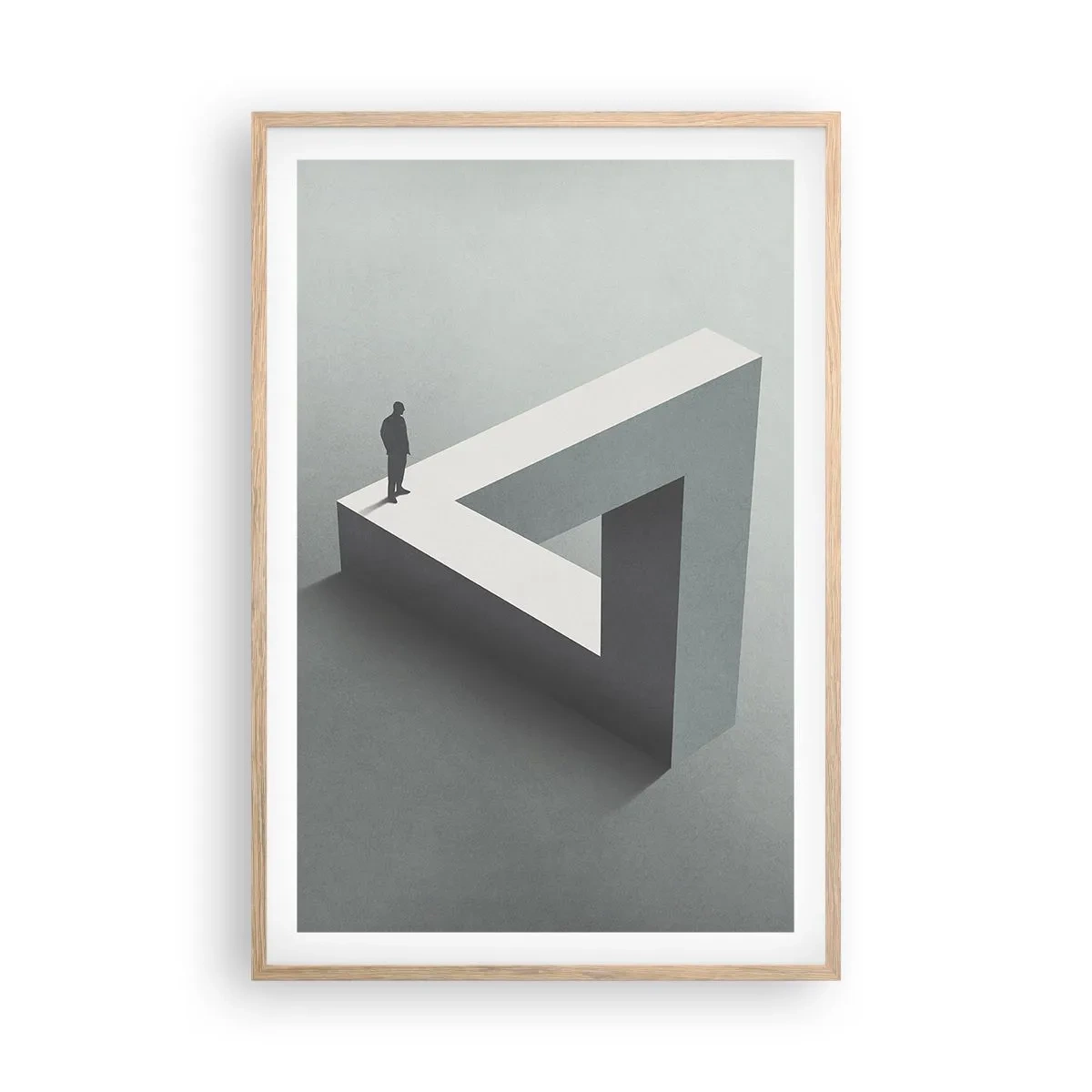 Een poster in een licht eiken lijst - Maar het is toch mogelijk - 61x91 cm