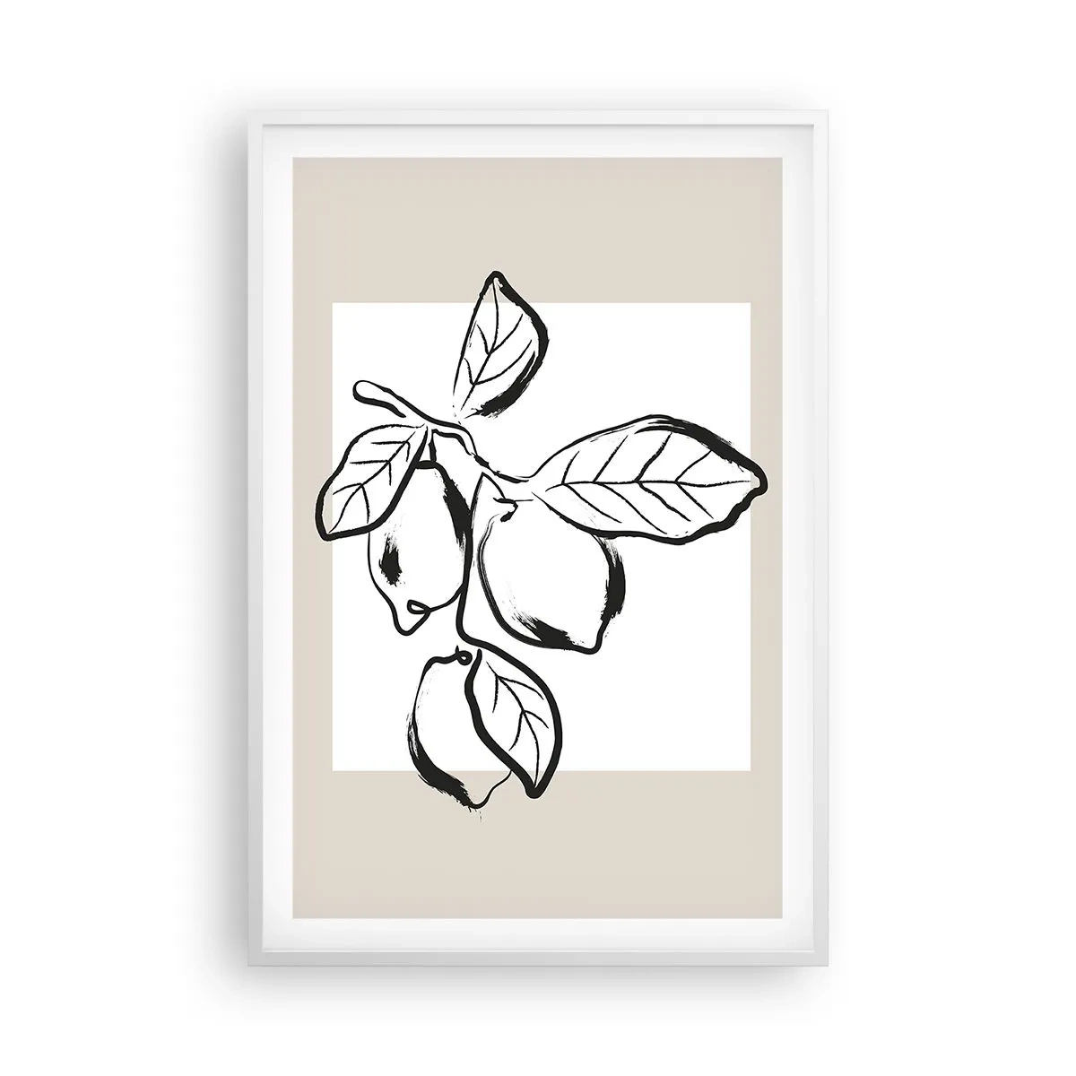 Poster in een witte lijst - Waar de citroen rijpt... - 61x91 cm