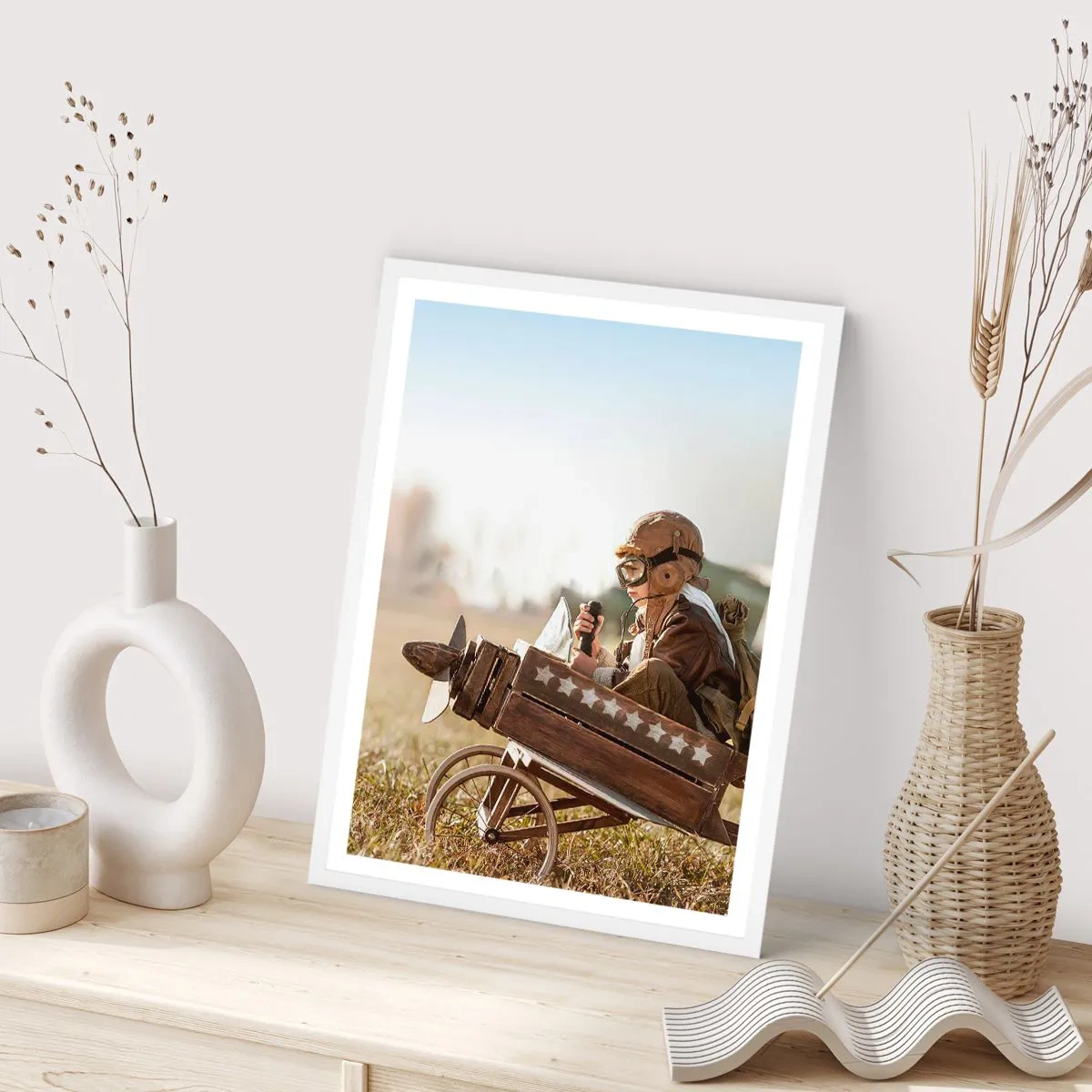 Poster in een witte lijst - Begin naar een droom - 40x50 cm