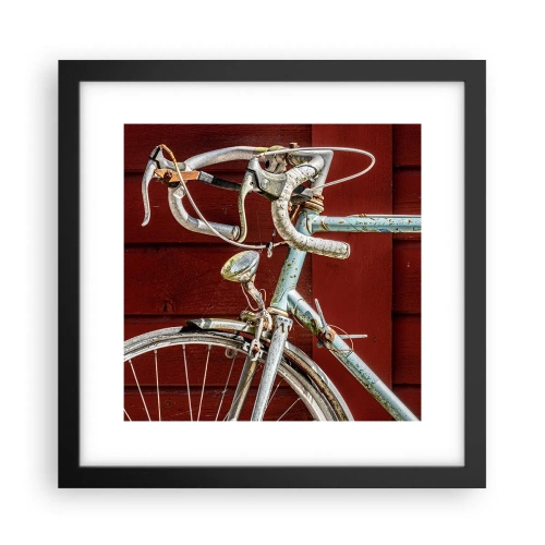 Poster in een zwarte lijst - Gecreëerd om te winnen - 30x30 cm