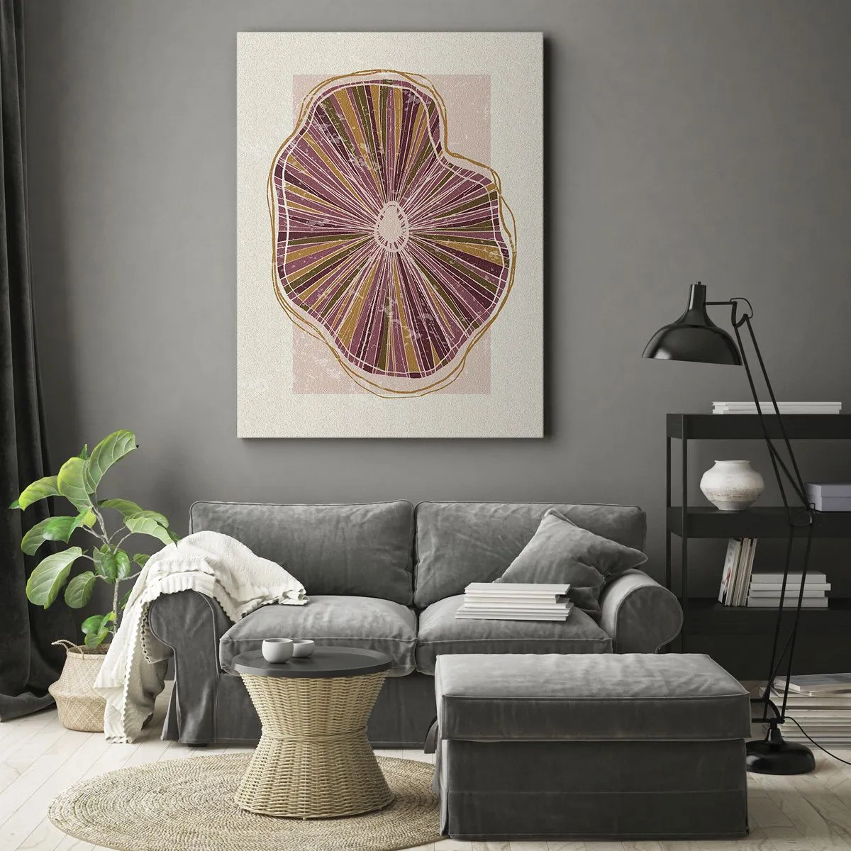 Schilderen op canvas - Stralende abstractie - 50x70 cm