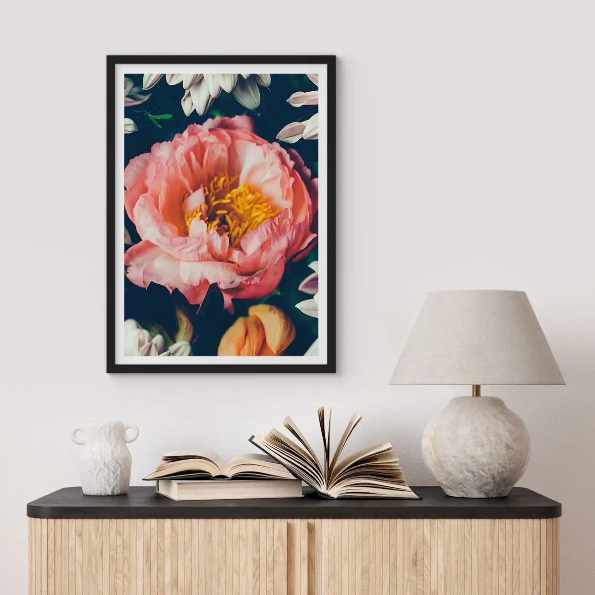 Poster in een zwarte lijst - Met barokke pracht - 61x91 cm
