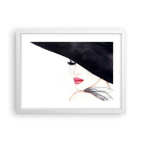 Poster in een witte lijst - Elegantie en sensualiteit - 40x30 cm