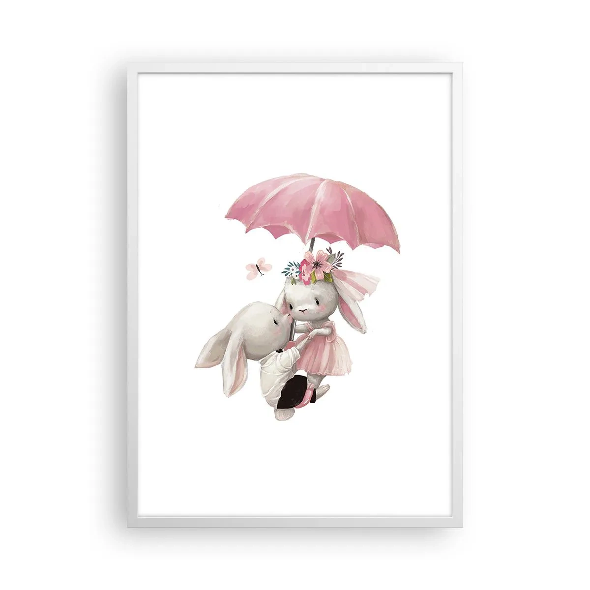 Poster in een witte lijst - Dit is liefde - 50x70 cm