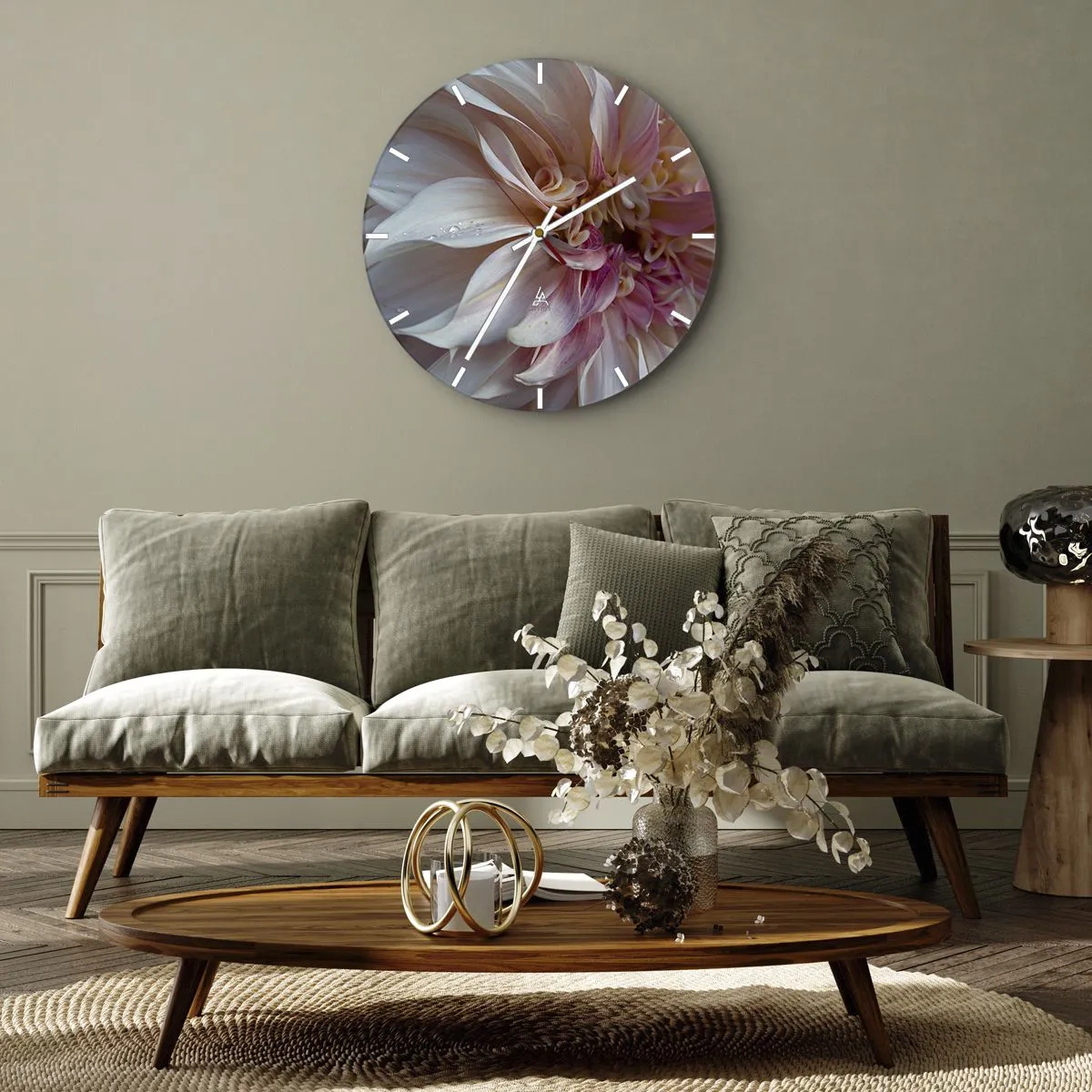 Wandklok - Klok - Bloeiende frisheid - 40x40 cm