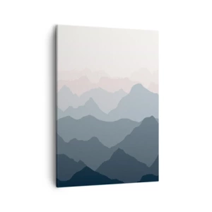 Schilderen op canvas - Golven van de bergen - 50x70 cm