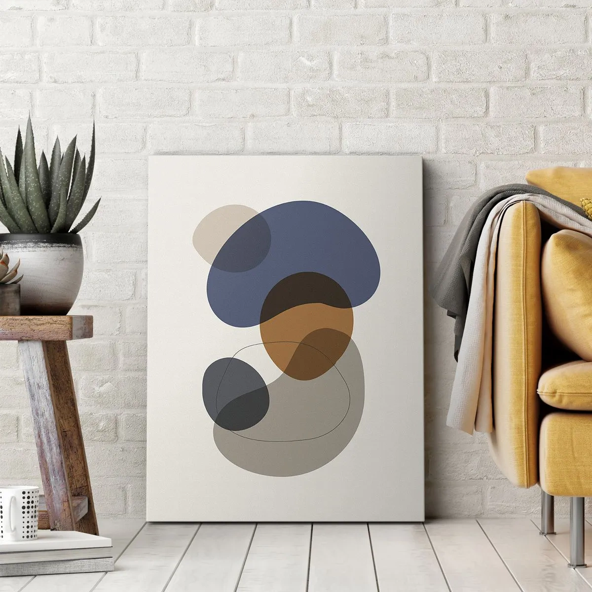 Schilderen op canvas - Kleur druppels - 65x120 cm