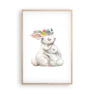 Een poster in een licht eiken lijst - Het is het beste met mama - 61x91 cm