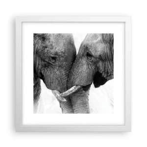 Poster in een witte lijst - Oprechte bekentenis - 30x30 cm