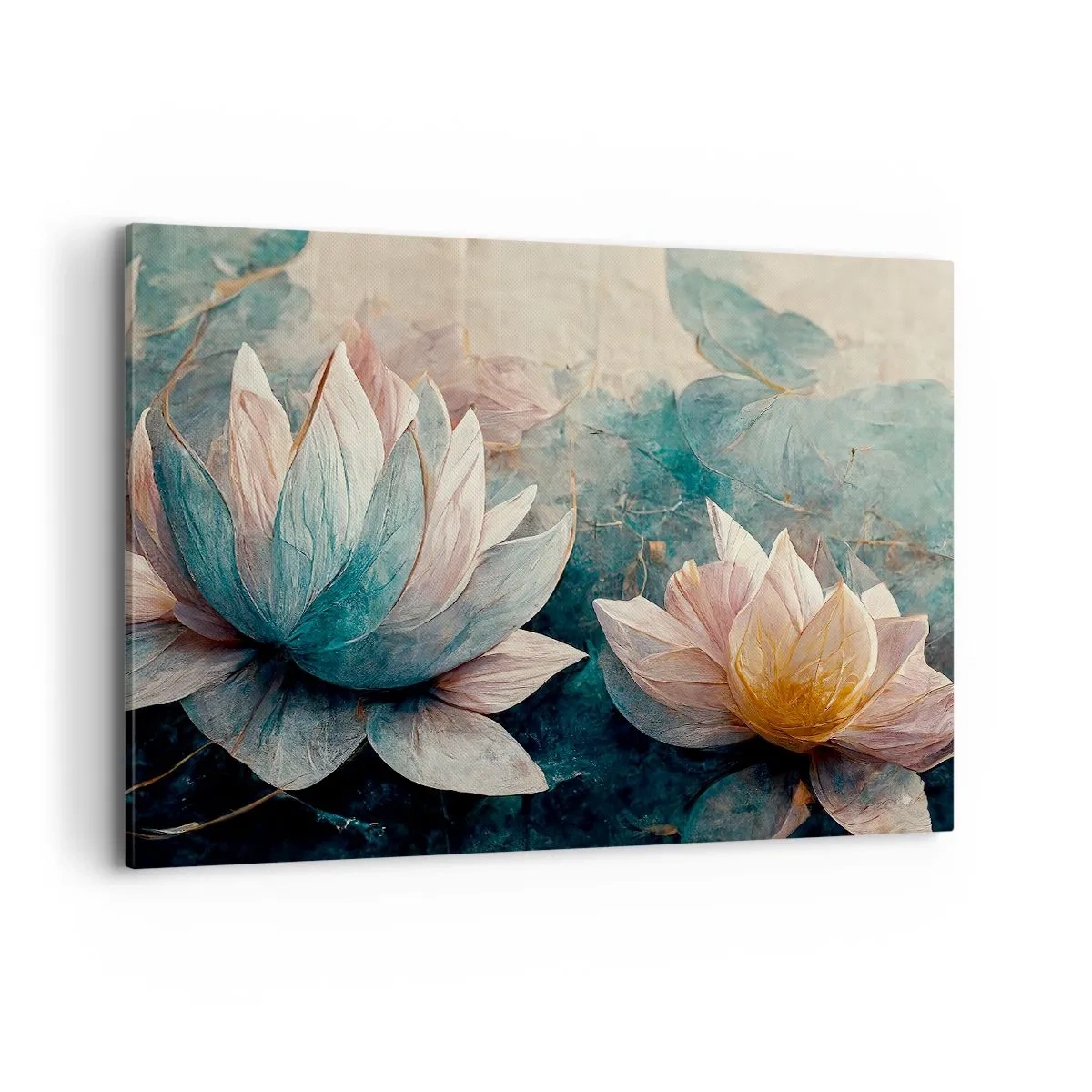 Schilderen op canvas - Sterren van het meer - 120x80 cm