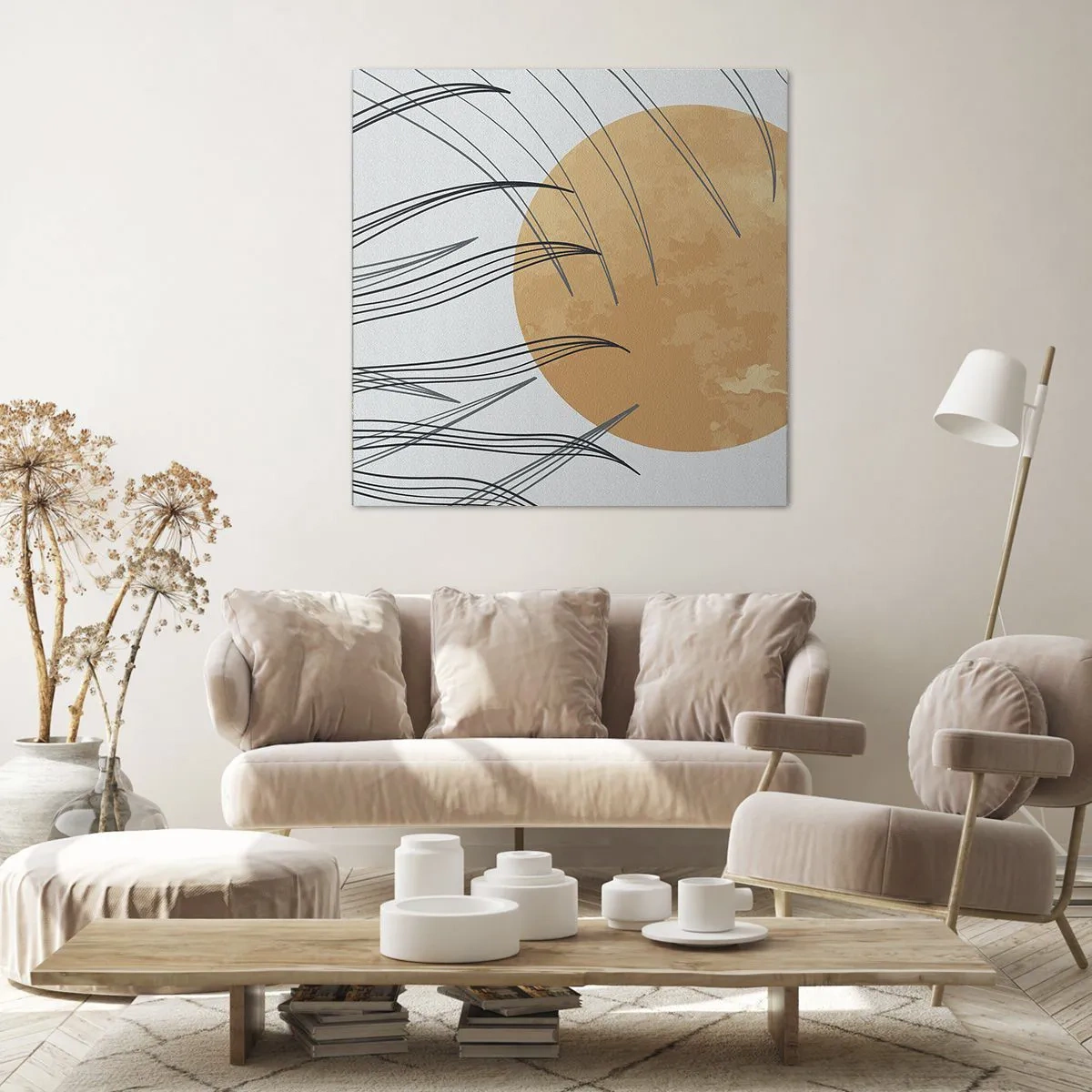 Schilderen op canvas - Altijd naar de zon - 70x70 cm