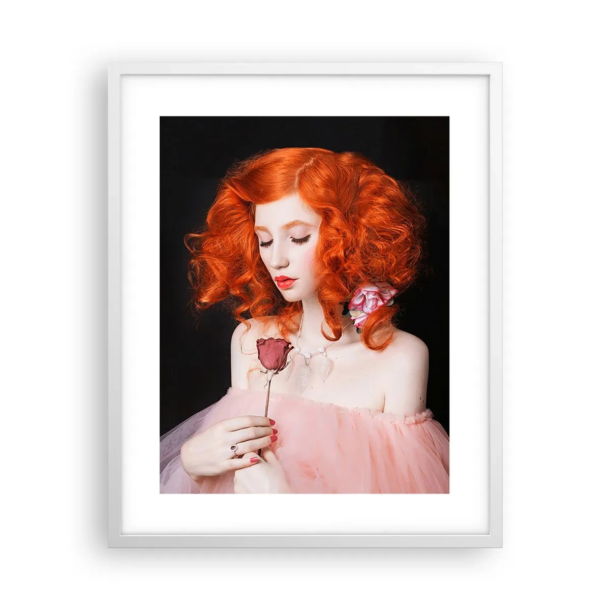 Poster in een witte lijst - In barokstijl - 40x50 cm