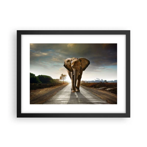 Poster in een zwarte lijst - En helemaal niet in een porseleinen pakhuis - 40x30 cm