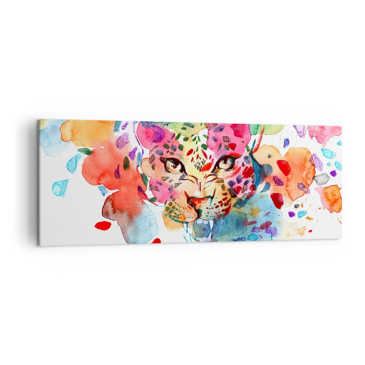 Schilderen op canvas - Schoonheid en het beest - 140x50 cm