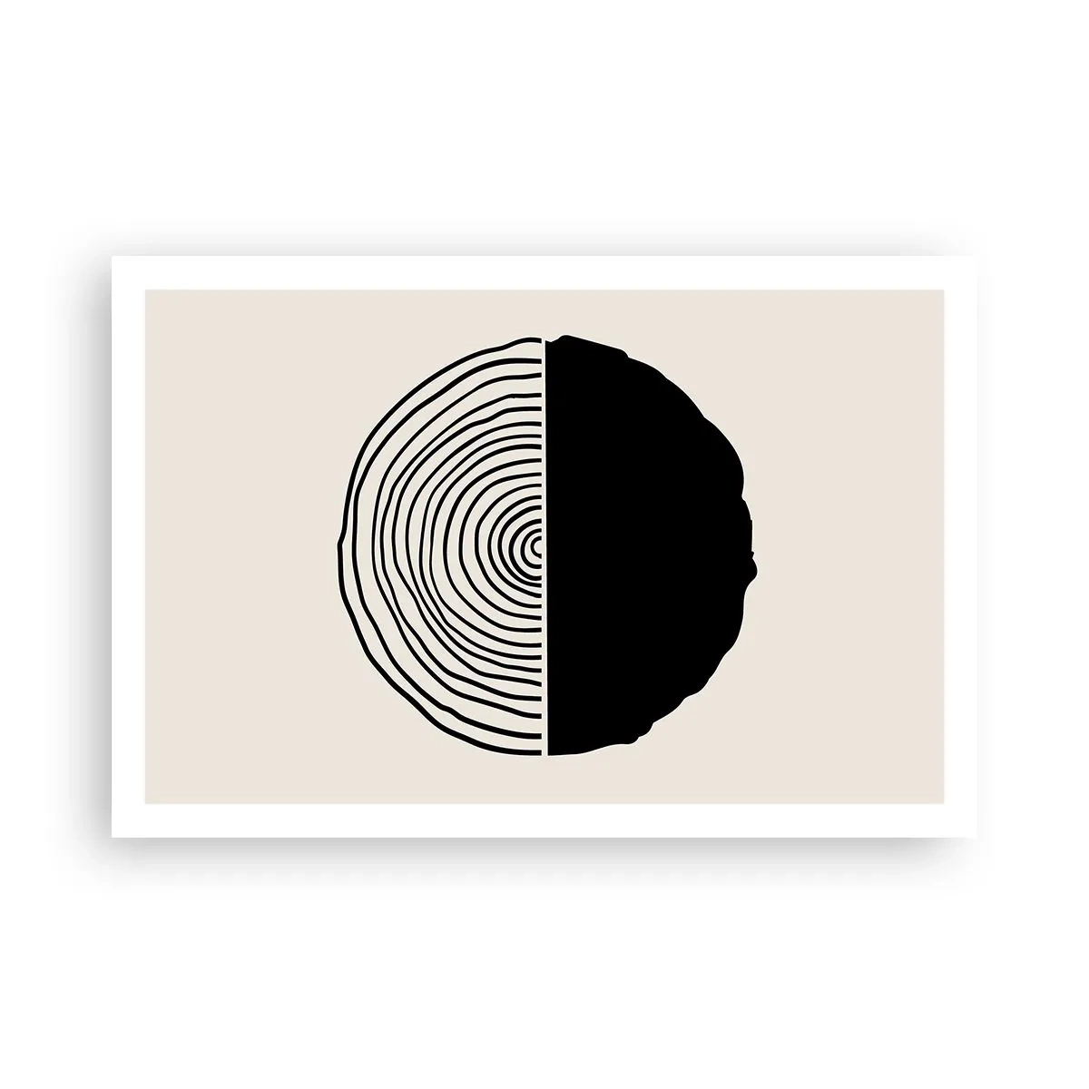 Poster - Half om half - 91x61 cm