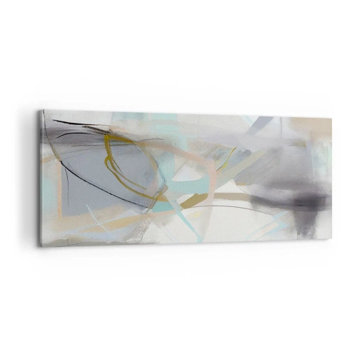 Schilderen op canvas - Mistige abstractie - 100x40 cm